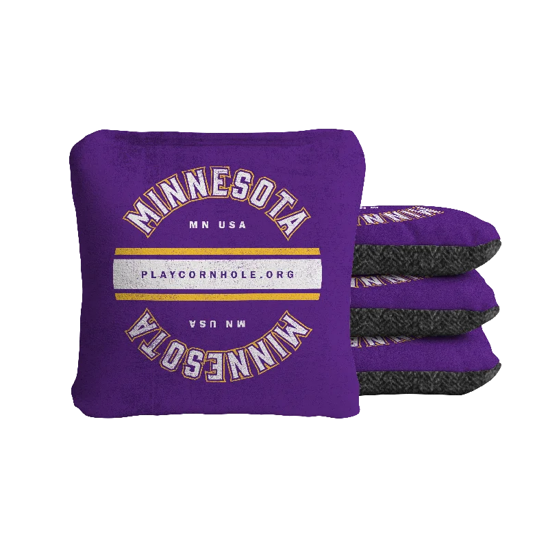 Women's bucket bag drawstring closure -Minnesota Football Gameday Vintage Synergy Soft Cornhole Bags