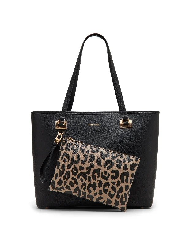 Black/Leopard Pouch