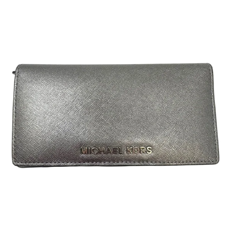 Women's wallet personal bundle -Metallic Saffiano Wallet Designer By Michael Kors, Size: Medium