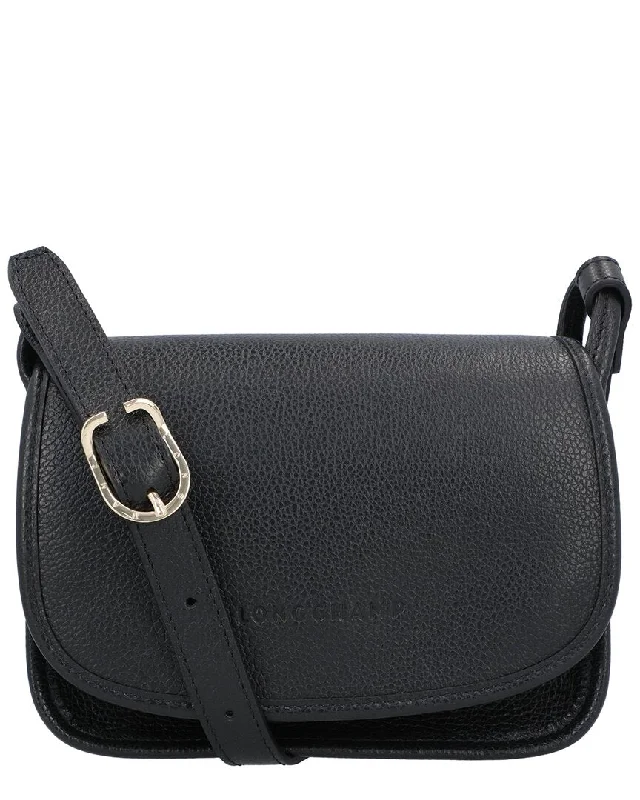 Women's crossbody bag high-fashion piece -Longchamp Le Foulonne S Leather Crossbody