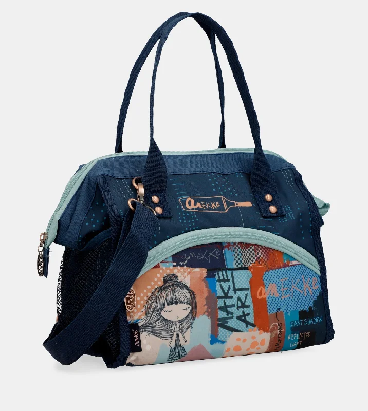 Women's shoulder bags patterned-style -Contemporary food bag with shoulder strap