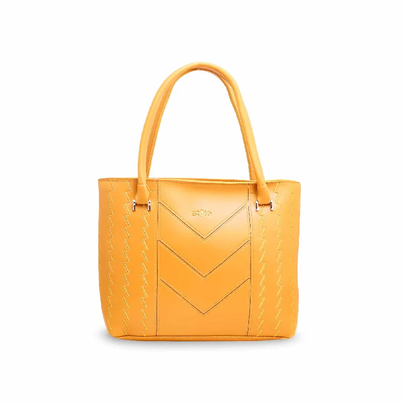 Women's shoulder bags soft-feel -Yellow Casual Shoulder Bag P56180