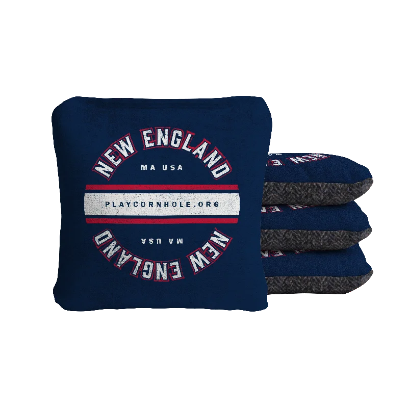 Women's bucket bag promo offer -New England Football Gameday Vintage Synergy Soft Cornhole Bags