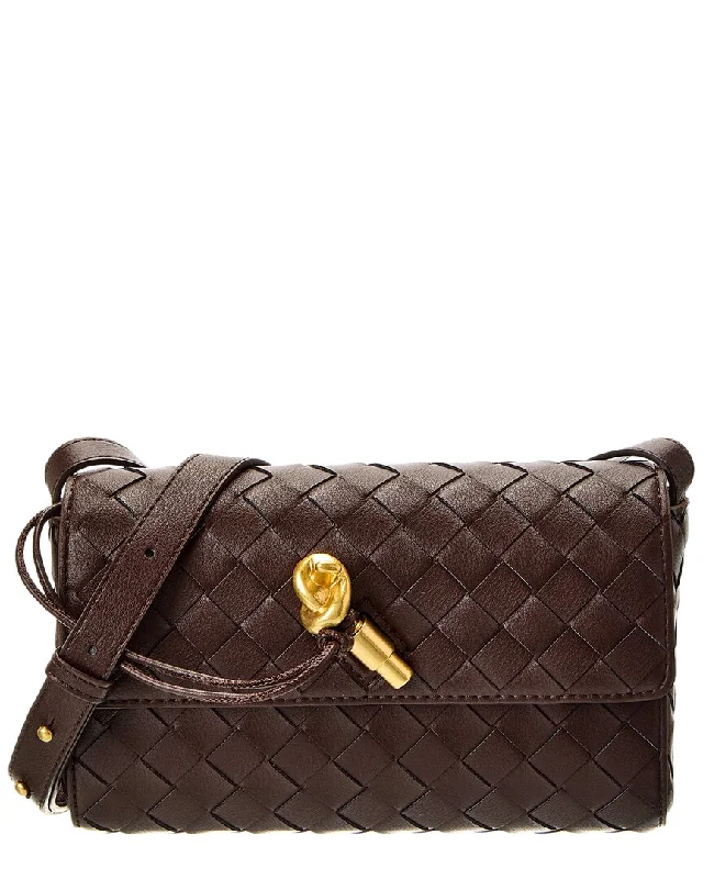 Women's crossbody bag squad apparel -Tiffany & Fred Paris Woven Leather Crossbody