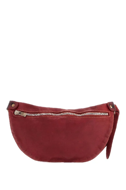 Women's crossbody bag peak-fashion piece -Guidi Small Red Leather Crossbody Bag Made From High-Quality Horsehide