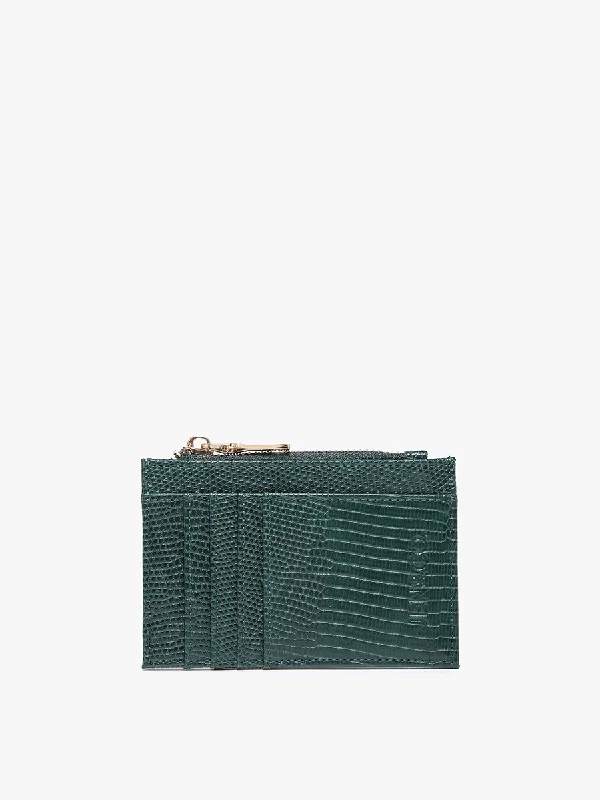 Women's wallet top labels -Sia Vegan Lizard Wallet