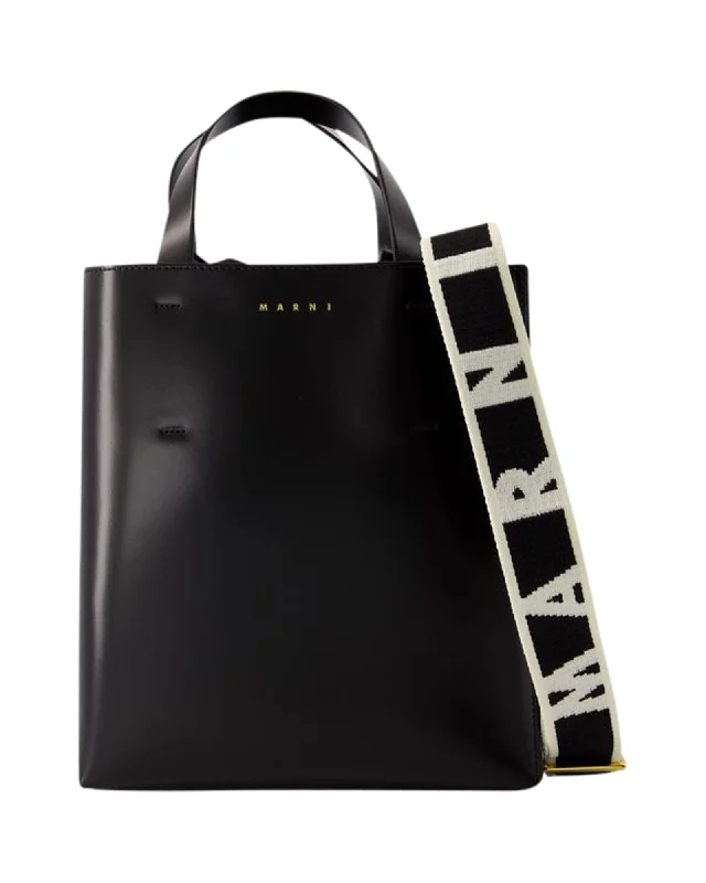 Women's crossbody bag affordable apparel -Museo Small Crossbody - Marni - Leather - Black