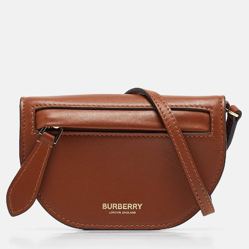 Women's crossbody bag crew kit -Burberry Brown Micro Olympia Crossbody Card Case..