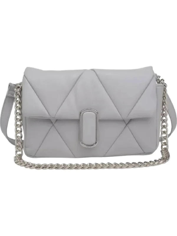 Women's crossbody bag high-end outfit -Women's Anderson Quilted Crossbody Bag In Grey