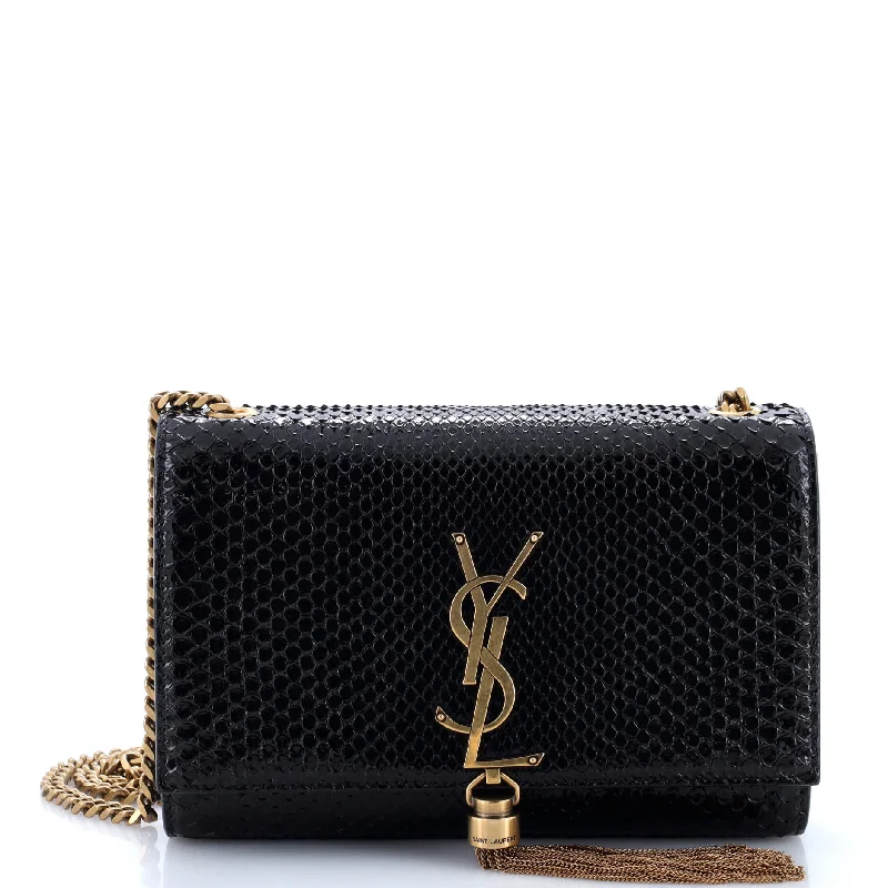 Women's crossbody bag squad bundle -Classic Monogram Tassel Crossbody Bag Python Medium