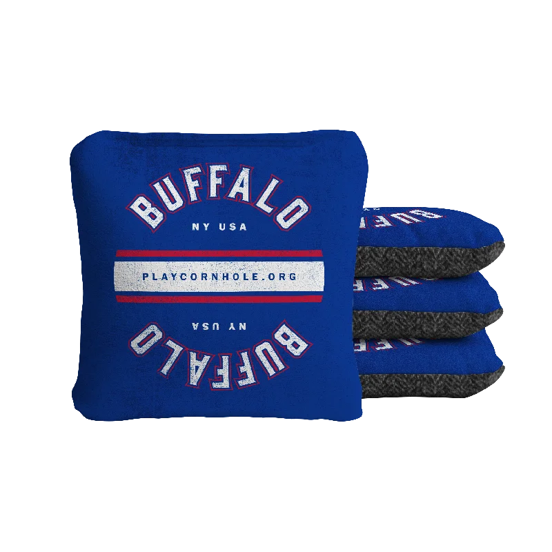 Women's bucket bag mini version -Buffalo Football Gameday Vintage Synergy Soft Cornhole Bags