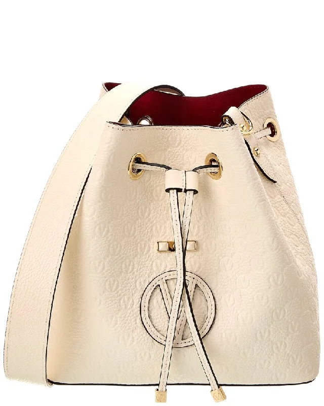 Women's bucket bag performance deal -Valentino by Mario Valentino Karl Medallion Leather Bucket Bag