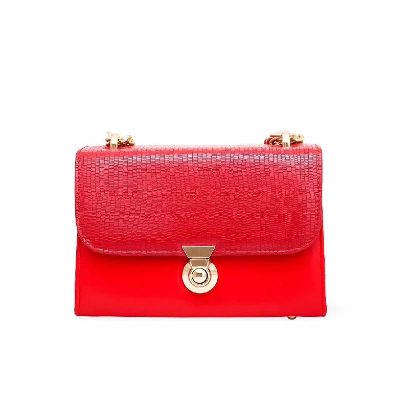 Women's shoulder bags crossbody -Red Formal Shoulder Bag P55569