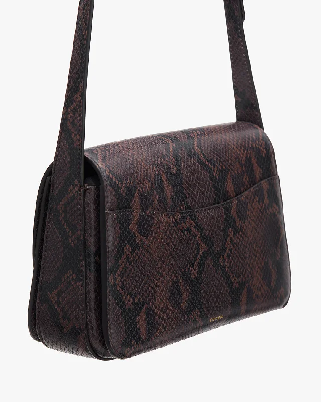 Women's shoulder bags office -Concertina Shoulder Bag (Snake)