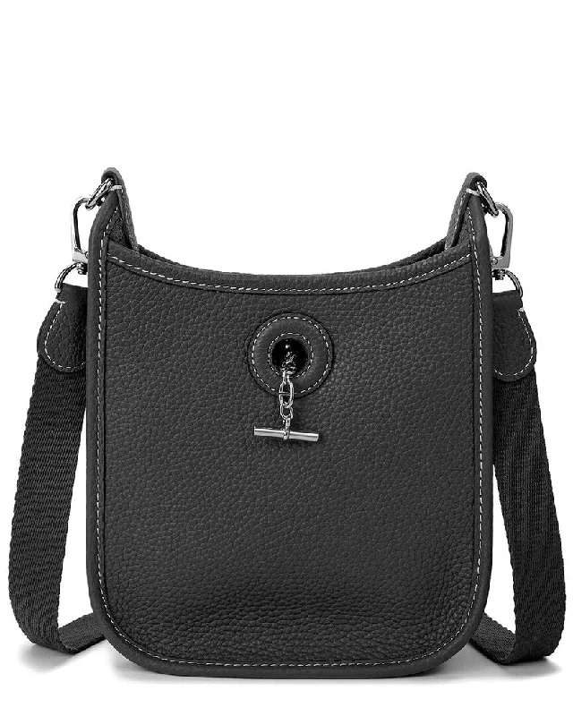 Women's crossbody bag budget collection -Tiffany & Fred Paris Top-Grained Leather Crossbody