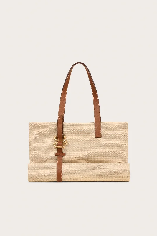 Women's tote bags canvas -SANDY TOTE - CREAM