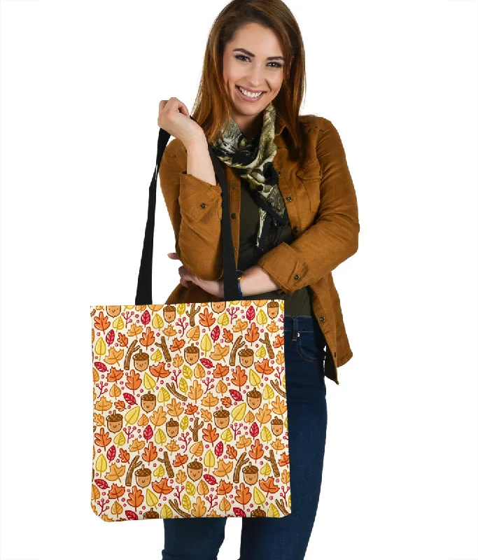 Women's tote bags urban-edge -Adorable Autumn Pattern Cloth Tote Bag