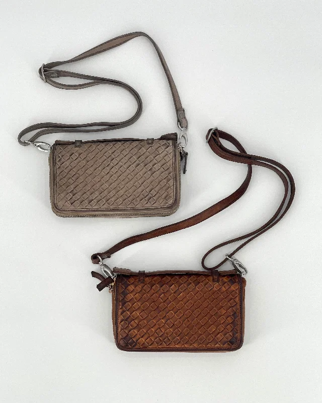 Women's wallet discount deals -Woven Leather Bag / Wallet