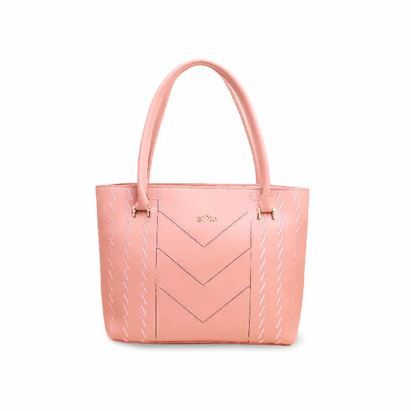 Women's shoulder bags structured-shape -Pink Casual Shoulder Bag P56180