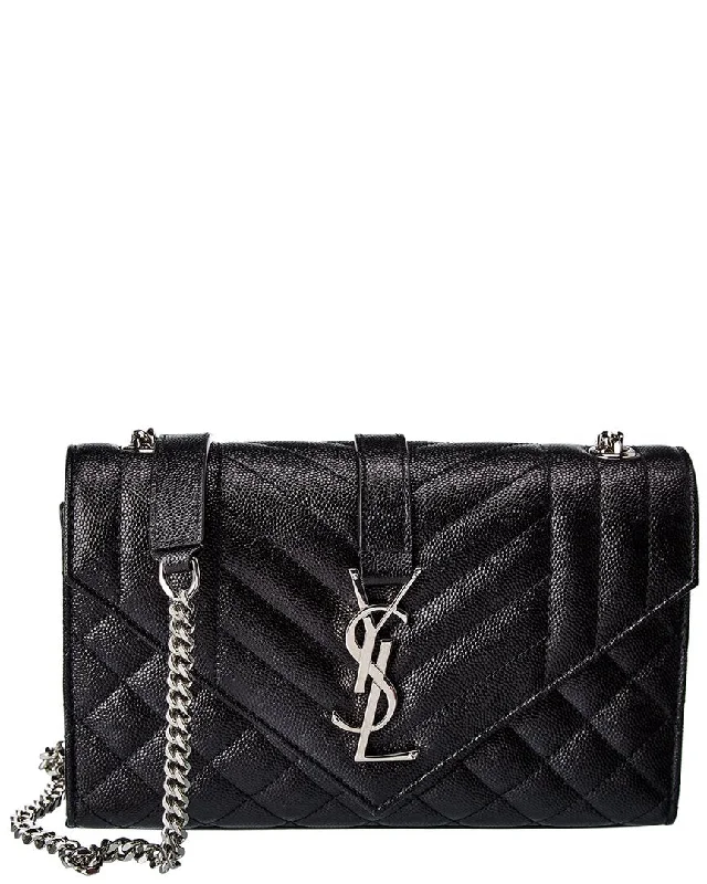 Women's crossbody bag sleek patterns -Saint Laurent Envelope Small Leather Crossbody