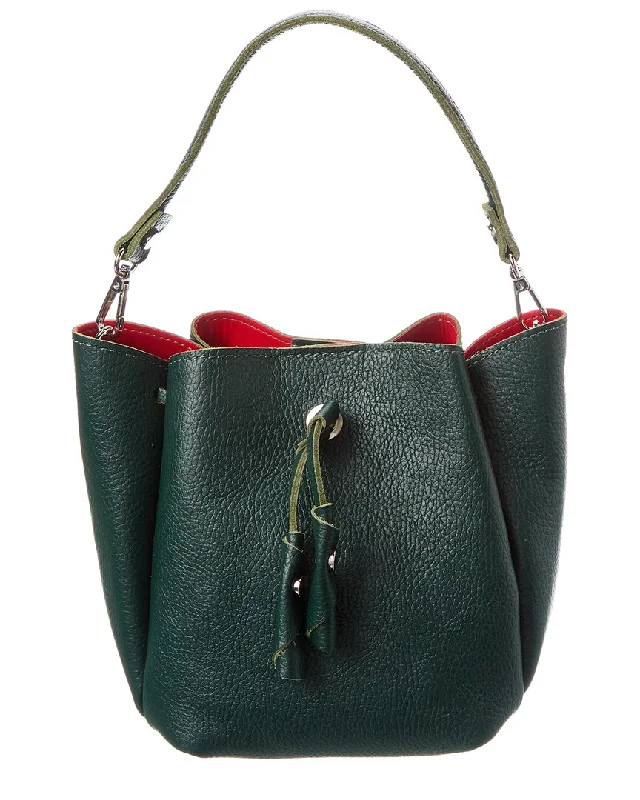 Women's bucket bag personal outfit -Italian Leather Bucket Bag