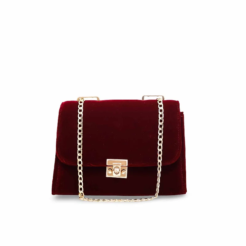 Women's shoulder bags pocket -Maroon Shoulder Bag P54141