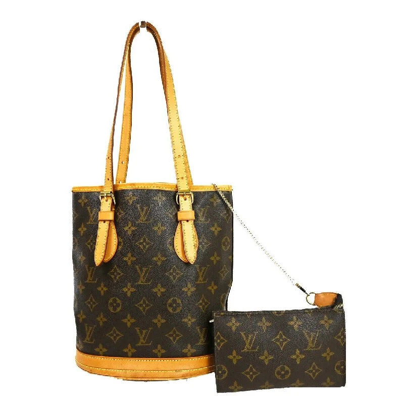 Women's bucket bag high-end craftsmanship -Louis Vuitton Bucket Pm  Canvas Handbag (Pre-Owned)