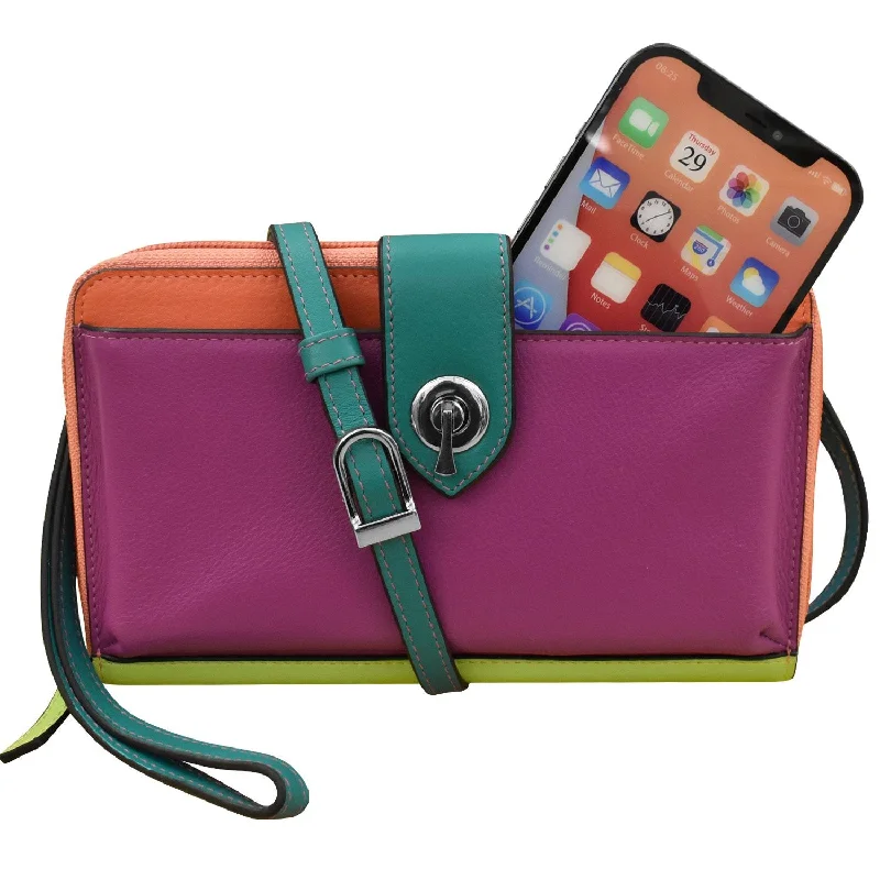 Women's wallet fast-access kit -ILI New York East-West Phone Wallet Style 6345