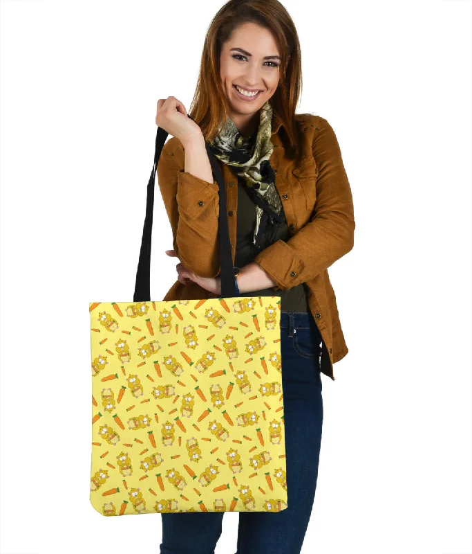 Women's tote bags clearance-steal -Hamster Pattern Cloth Tote Bag