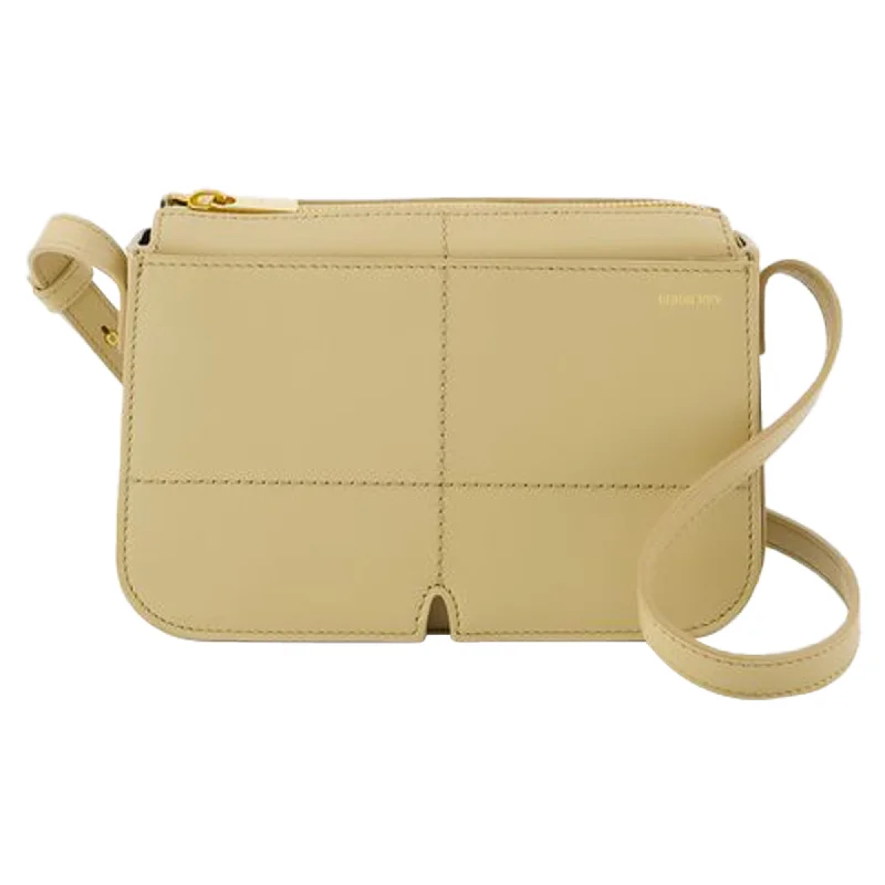 Women's crossbody bag light apparel -Small Snip Crossbody - Burberry - Leather - Beige