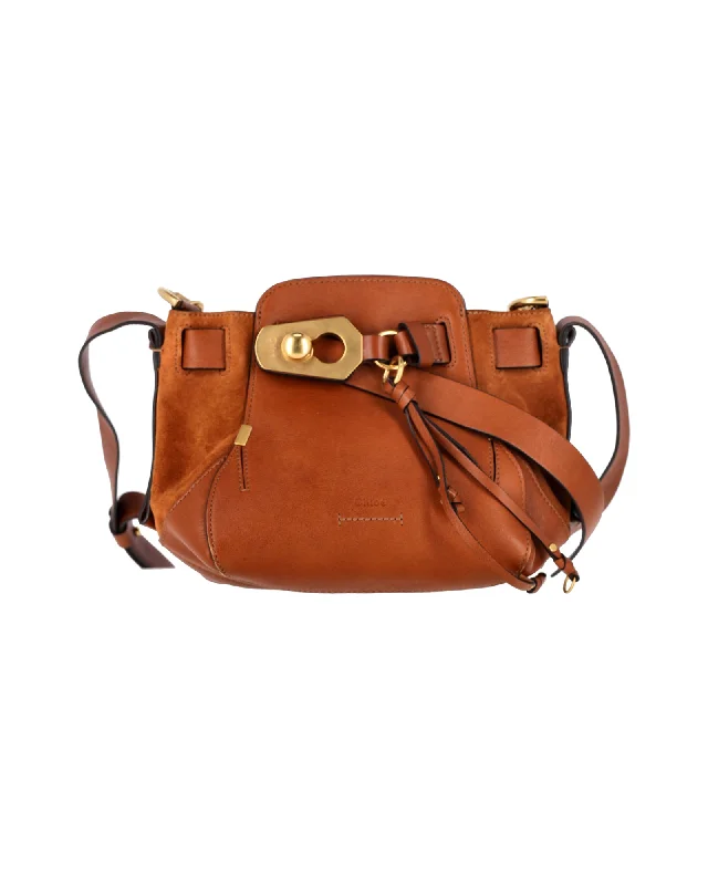 Women's bucket bag affordable offer -Chloé Owen Bucket Bag in Brown Leather